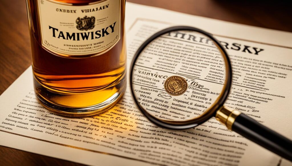 Verificar autenticidade de whisky